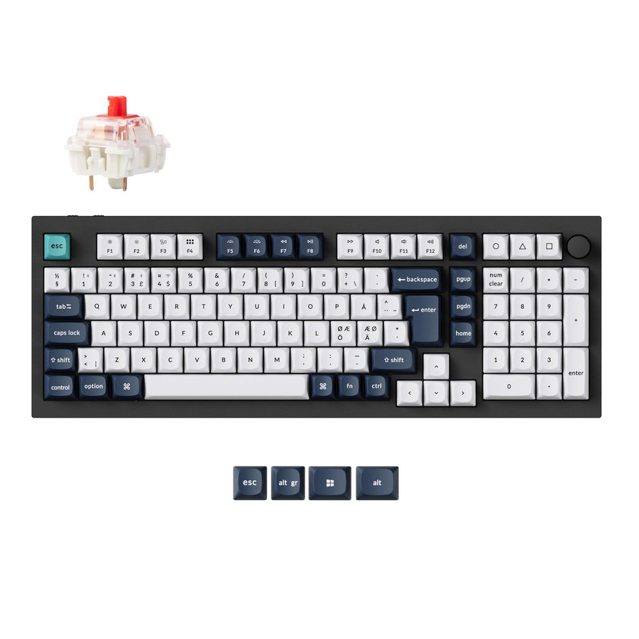Keychron Q5 Max QMK/VIA Draadloos Aangepast Mechanisch Toetsenbord ISO-indeling Collectie