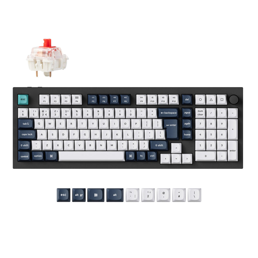 Keychron Q5 Max QMK/VIA Draadloos Aangepast Mechanisch Toetsenbord ISO-indeling Collectie