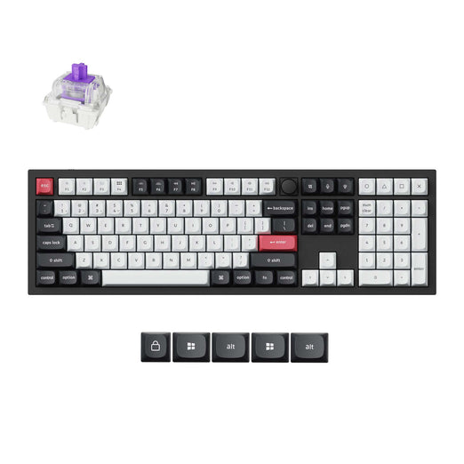 Keychron Q6 HE QMK Draadloos Aangepast Toetsenbord (US ANSI-indeling)