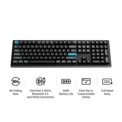 Keychron Q6 Ultra 8K Draadloos Aangepast Mechanisch Toetsenbord (US ANSI-indeling)