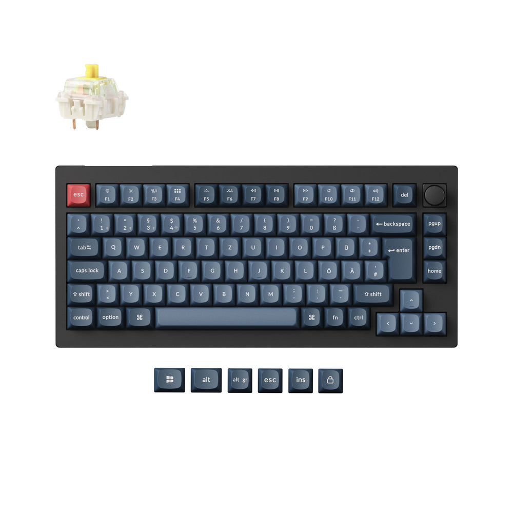 Keychron V1 Max QMK Draadloos Aangepast Mechanisch Toetsenbord ISO-indeling Collectie