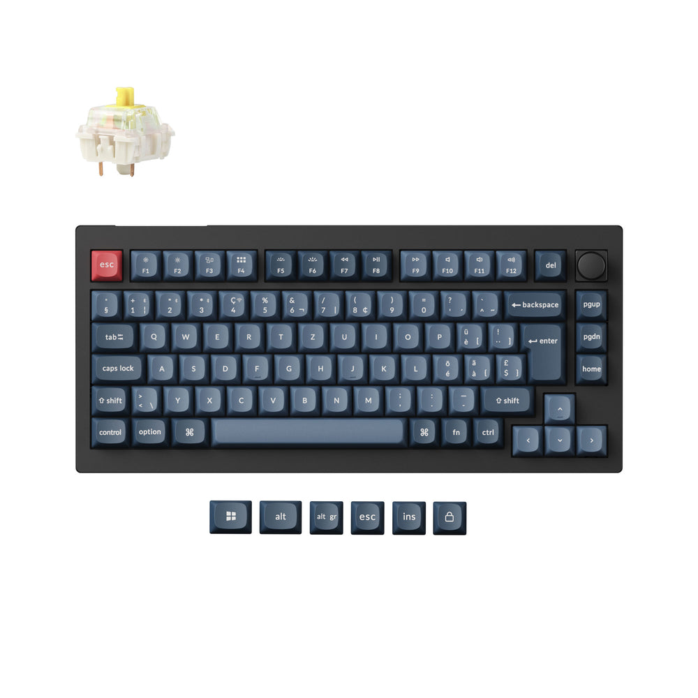 Keychron V1 Max QMK Draadloos Aangepast Mechanisch Toetsenbord ISO-indeling Collectie