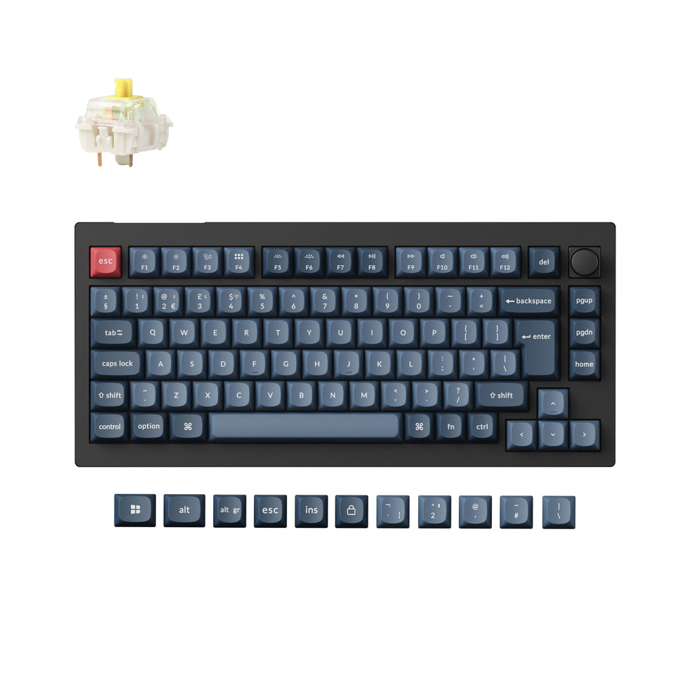 Keychron V1 Max QMK Draadloos Aangepast Mechanisch Toetsenbord ISO-indeling Collectie