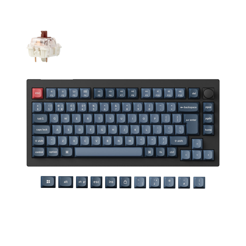Keychron V1 Max QMK Draadloos Aangepast Mechanisch Toetsenbord ISO-indeling Collectie
