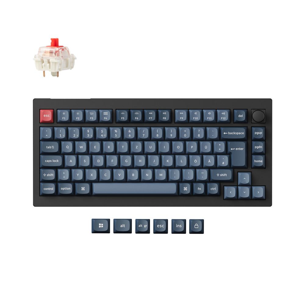 Keychron V1 Max QMK Draadloos Aangepast Mechanisch Toetsenbord ISO-indeling Collectie
