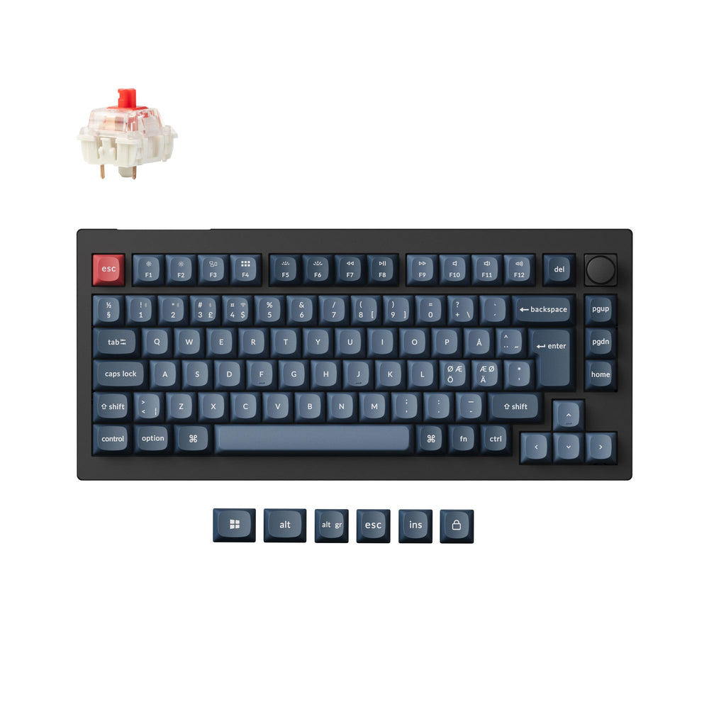 Keychron V1 Max QMK Draadloos Aangepast Mechanisch Toetsenbord ISO-indeling Collectie