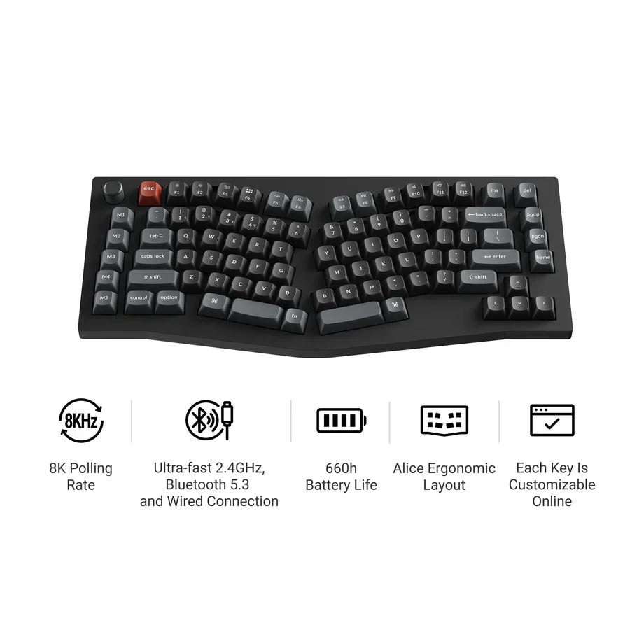Keychron V10 Ultra 8K Wireless Custom Mechanical Keyboard(US ANSI Layout)