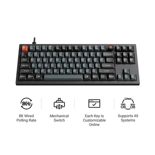 Keychron V3 8K QMK Bedraad Aangepast Mechanisch Toetsenbord