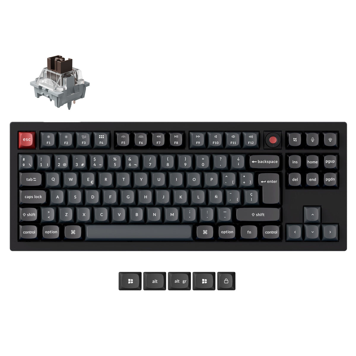 Keychron V3 8K QMK bedraad aangepast mechanisch toetsenbord met ISO-indeling