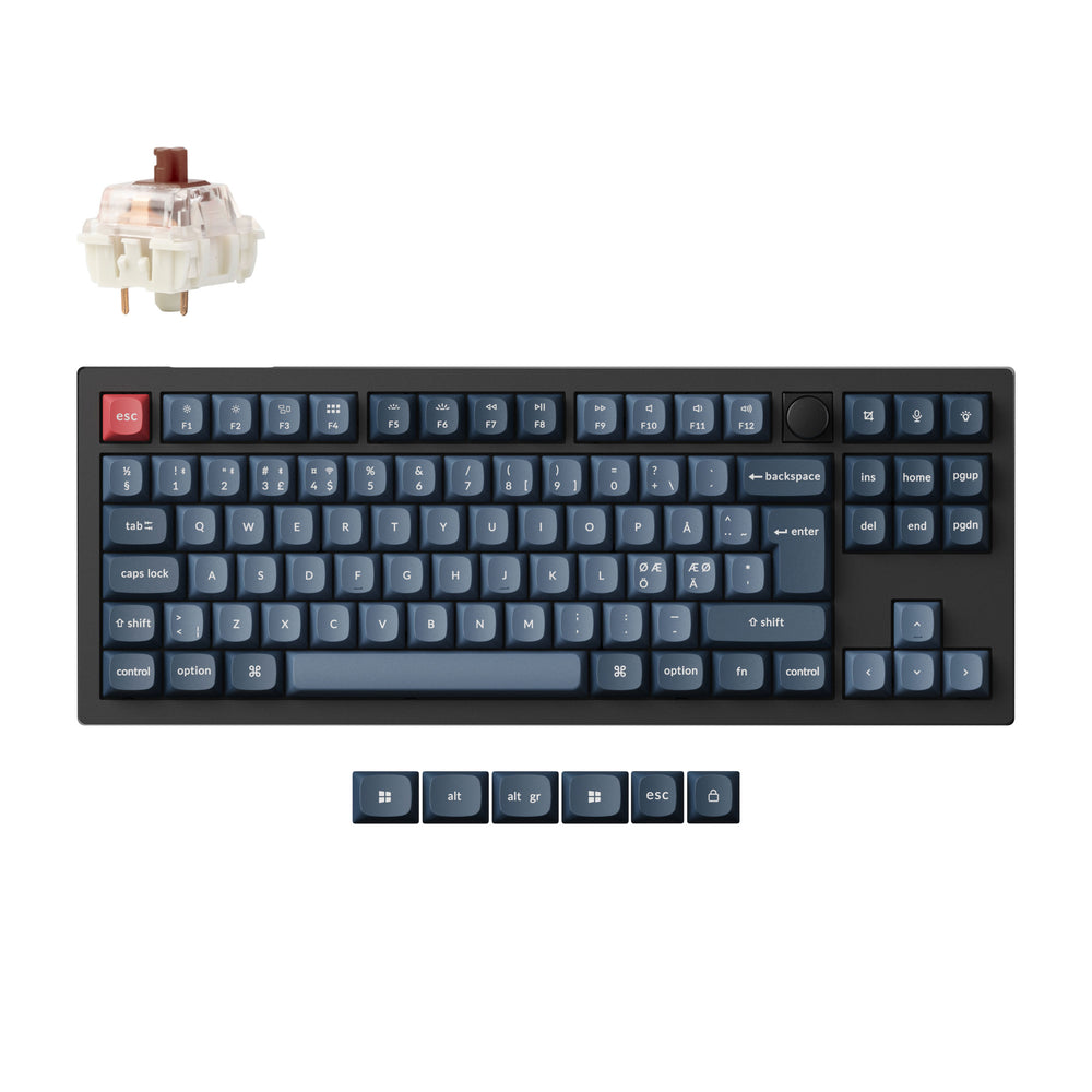 Keychron V3 Max QMK/VIA Draadloos Aangepast Mechanisch Toetsenbord ISO-indeling Collectie