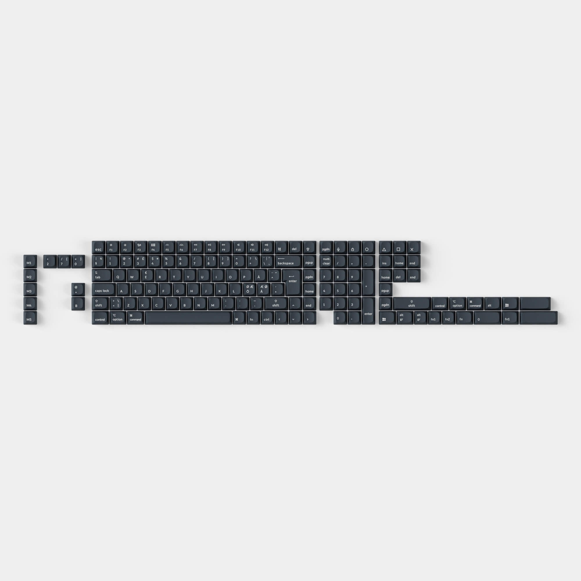 ISO Shine-Through ABS OSA Volledige Set Keycap Set