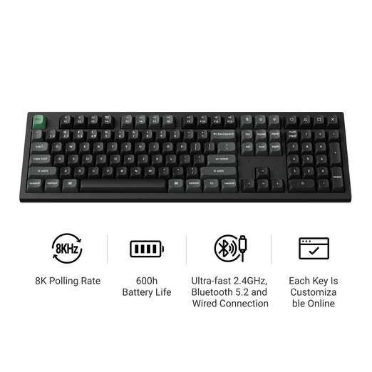 Keychron K10 Ultra 8K Wireless Custom Mechanical Keyboard (US ANSI Layout)