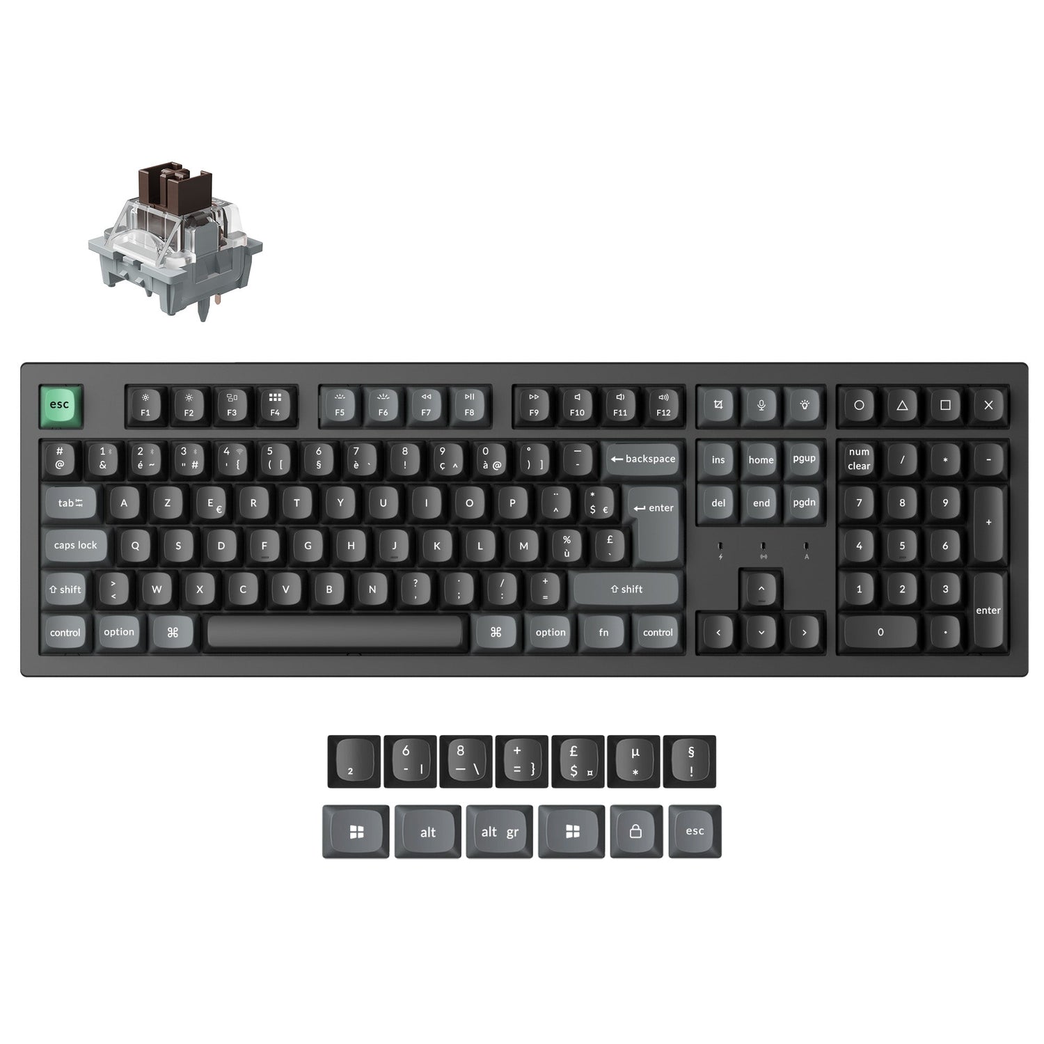 Keychron K10 Ultra 8K Wireless Custom Mechanical Keyboard ISO Layout
