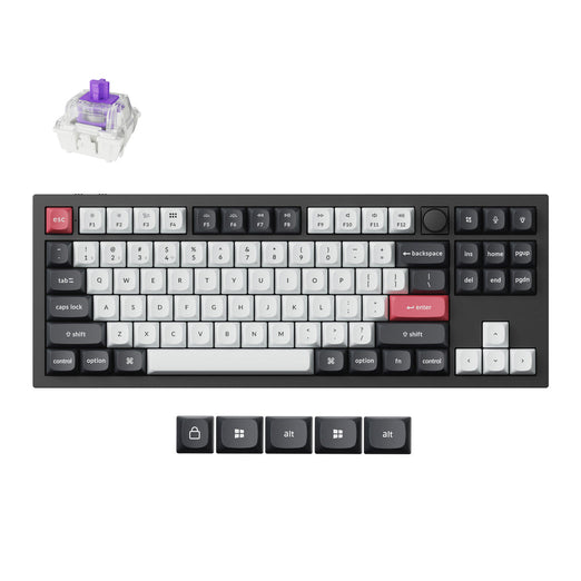 Keychron Q3 HE QMK Draadloos Aangepast Toetsenbord (VS-indeling)
