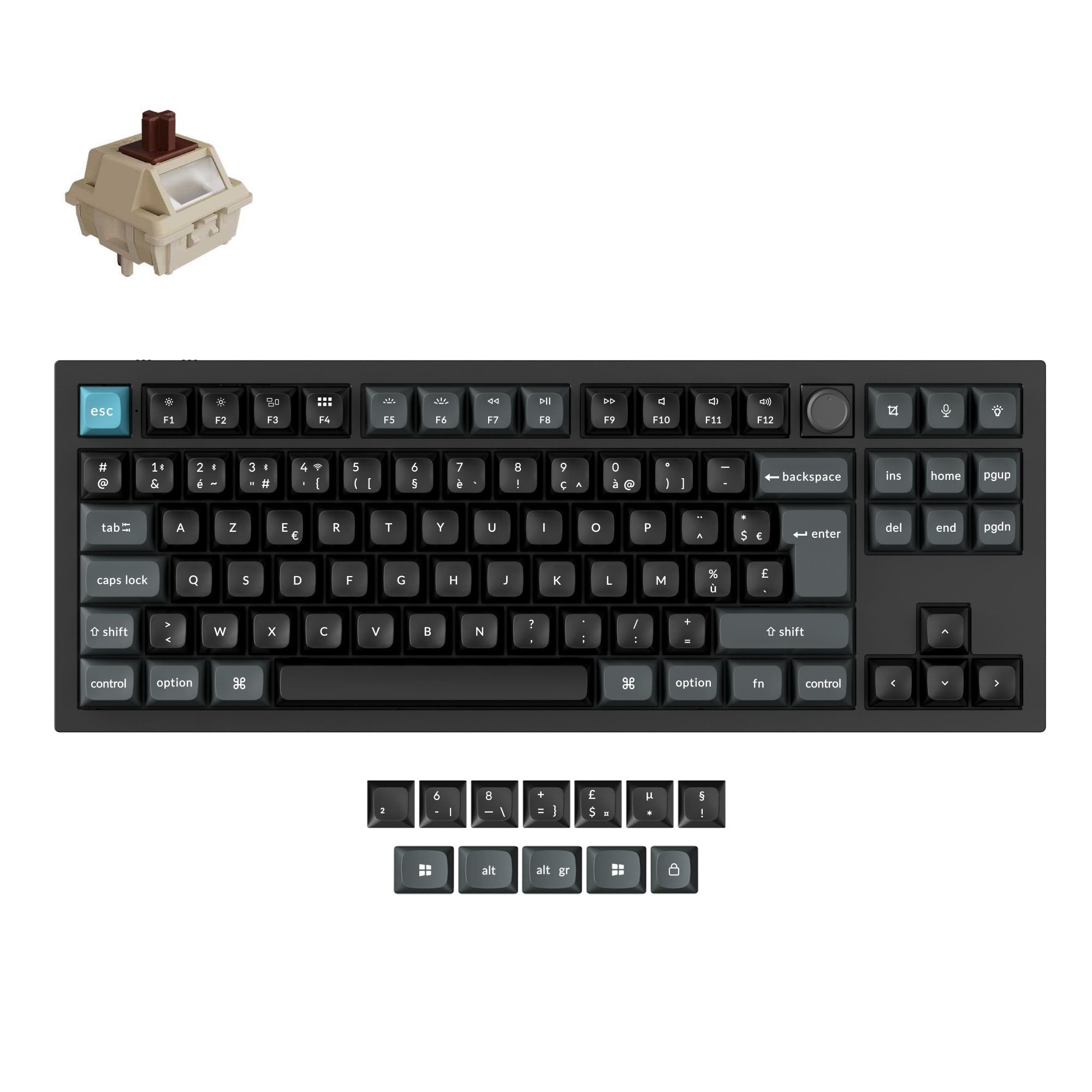 Keychron Q3 Ultra 8K Draadloos Aangepast Mechanisch Toetsenbord ISO-indeling Collectie