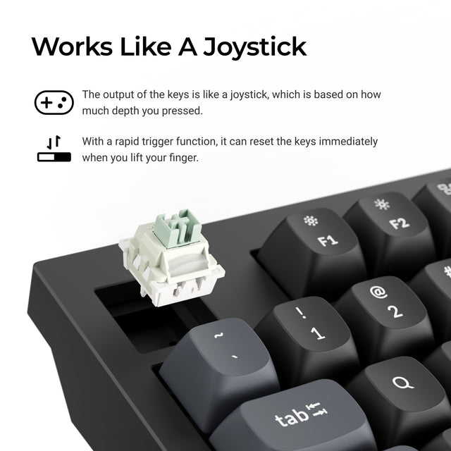 Keychron Q5 HE 8K Bedraad Magnetisch Schakeltoetsenbord (US ANSI-indeling)