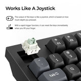 Keychron Q5 HE 8K Bedraad Magnetisch Schakeltoetsenbord (US ANSI-indeling)