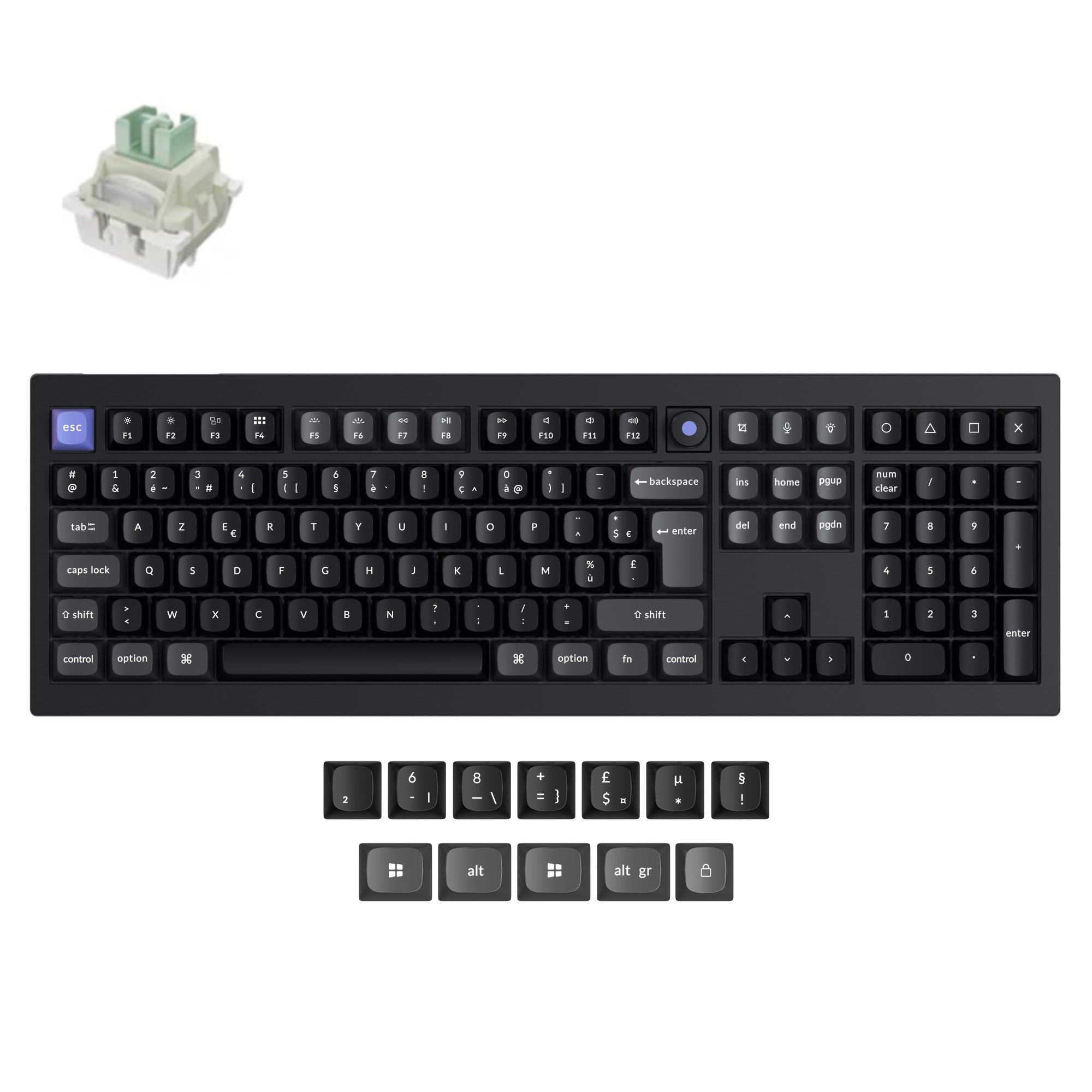 Keychron Q6 HE 8K Bedraad Magnetisch Schakelaar Toetsenbord ISO Indeling Collectie