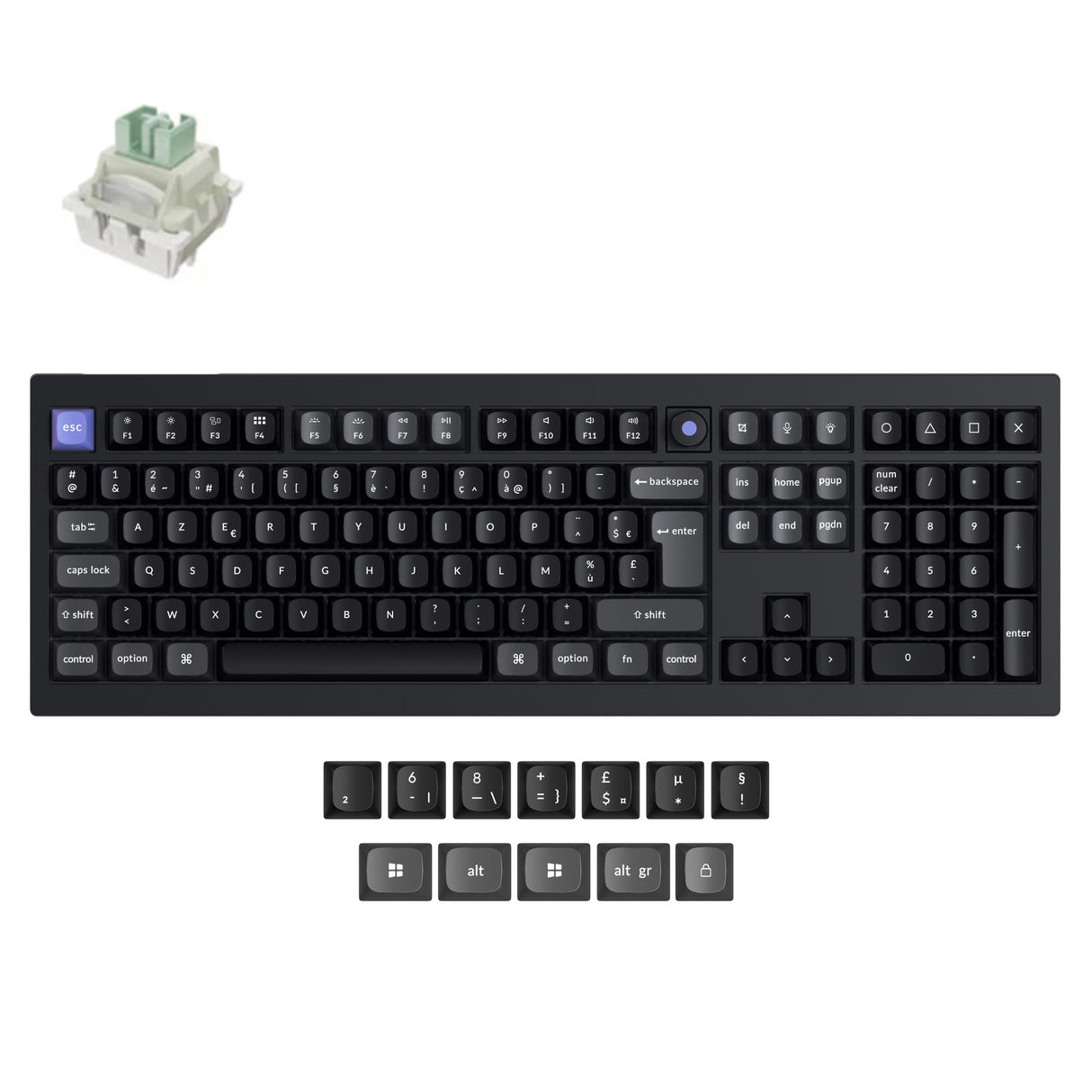 Keychron Q6 HE 8K Bedraad Magnetisch Schakelaar Toetsenbord ISO Indeling Collectie