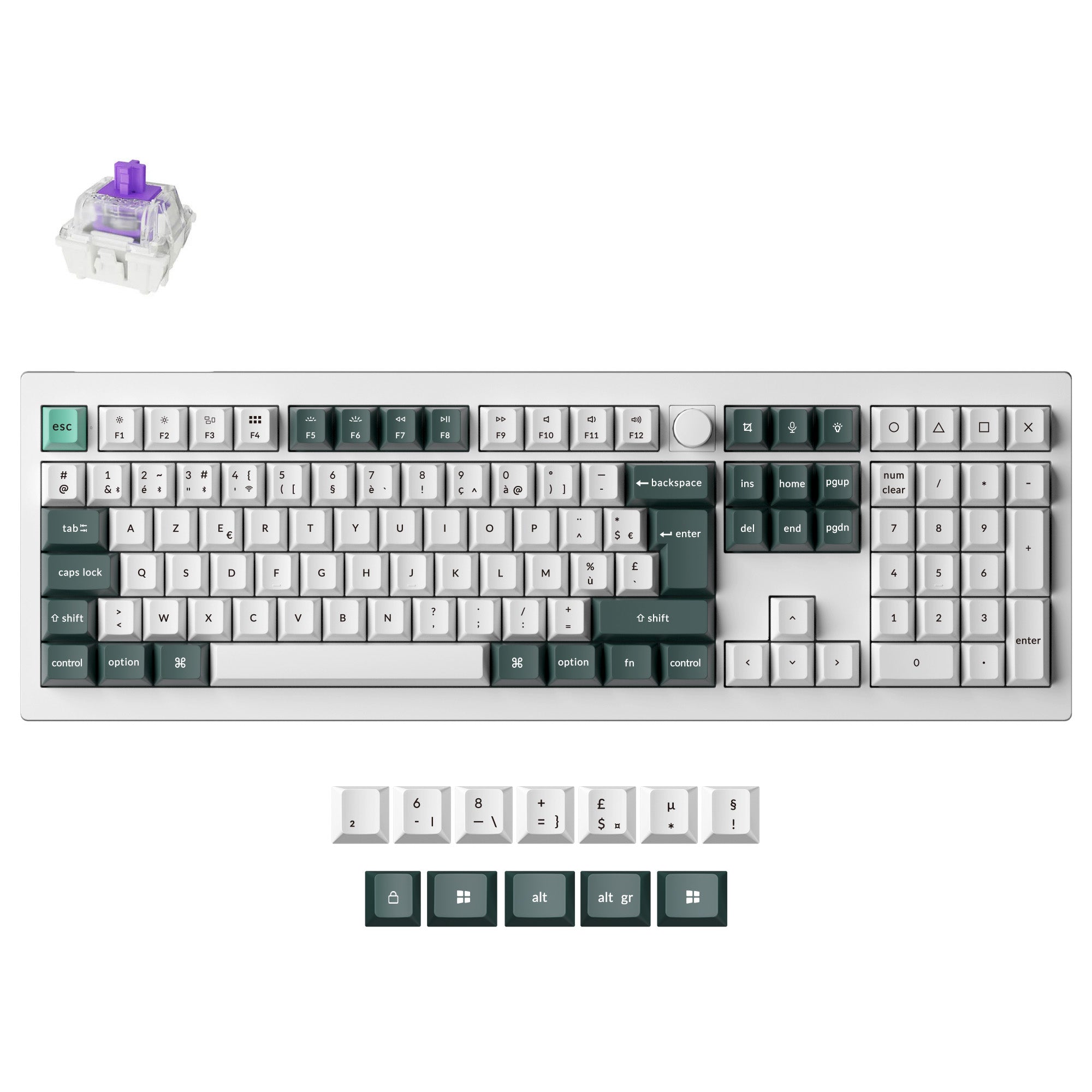 Keychron Q6 HE QMK Draadloos Aangepast Toetsenbord ISO-indeling Collectie
