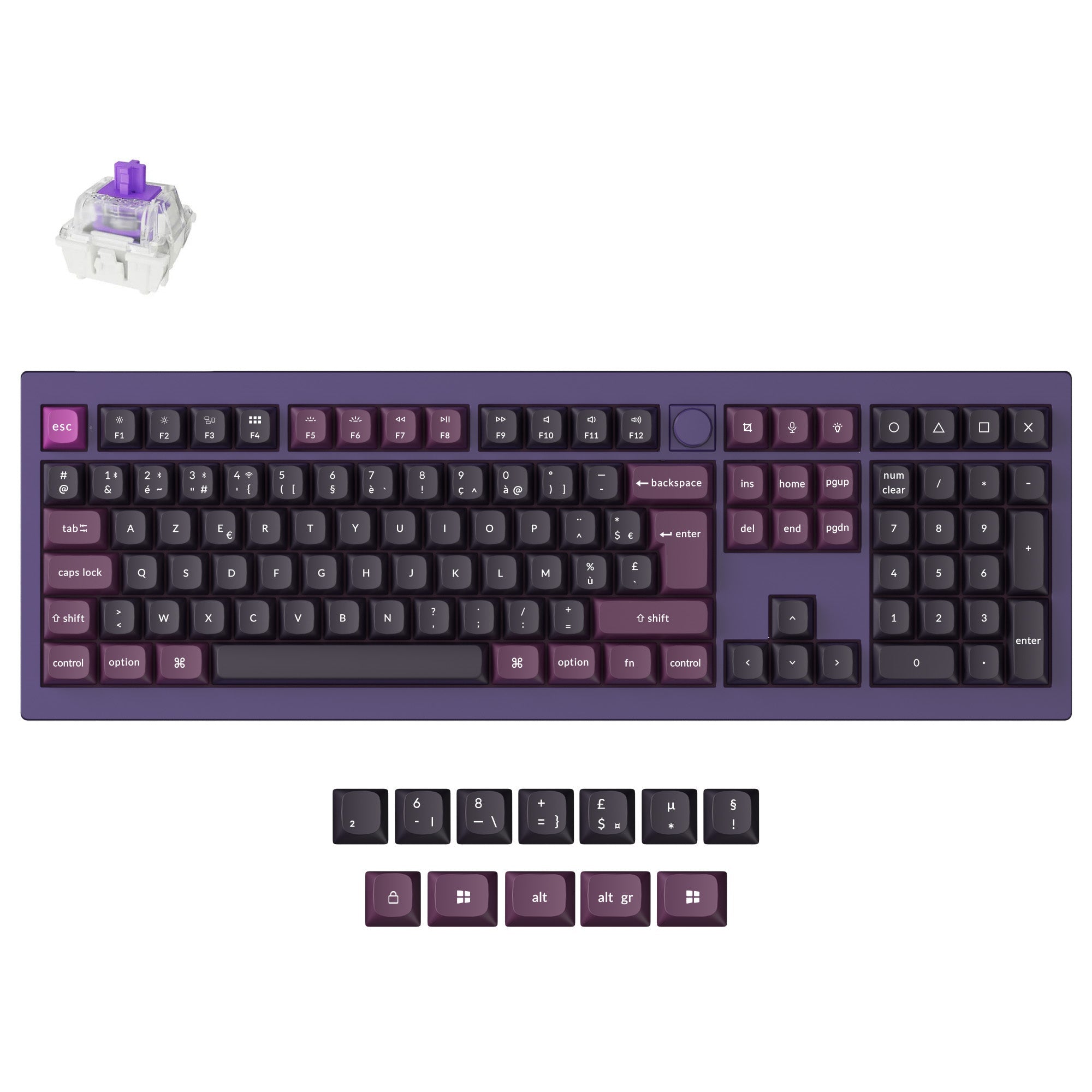 Keychron Q6 HE QMK Draadloos Aangepast Toetsenbord ISO-indeling Collectie