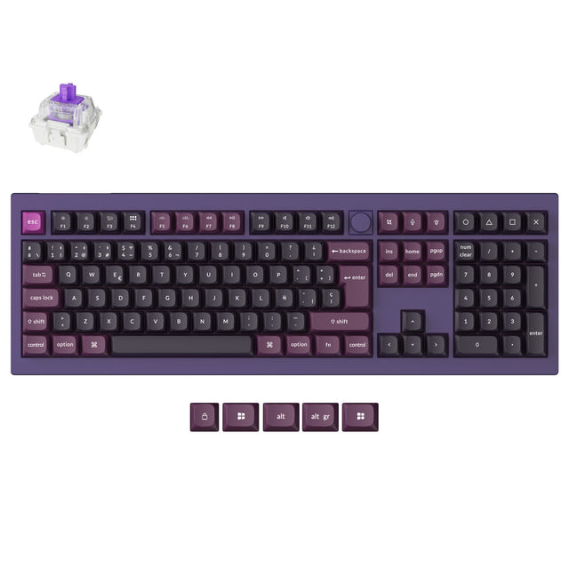 Keychron Q6 HE QMK Draadloos Aangepast Toetsenbord ISO-indeling Collectie