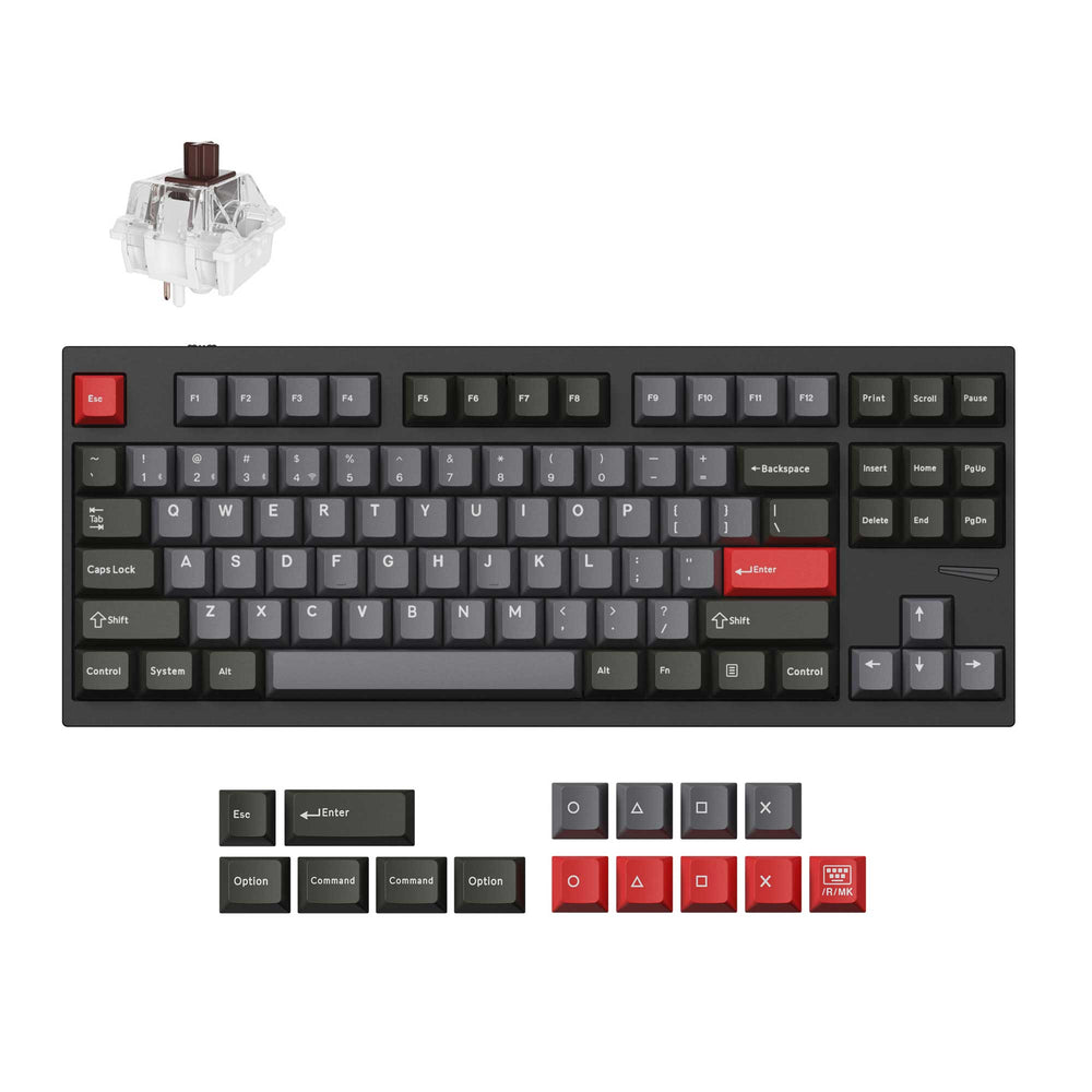 Lemokey L4 QMK draadloos aangepast gamingtoetsenbord (US ANSI-toetsenbord)