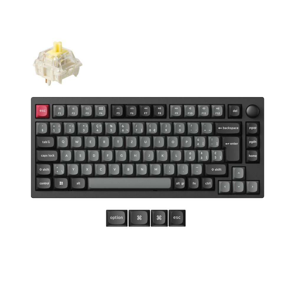 Lemokey P1 QMK Draadloos Aangepast Mechanisch Toetsenbord ISO-indeling Collectie