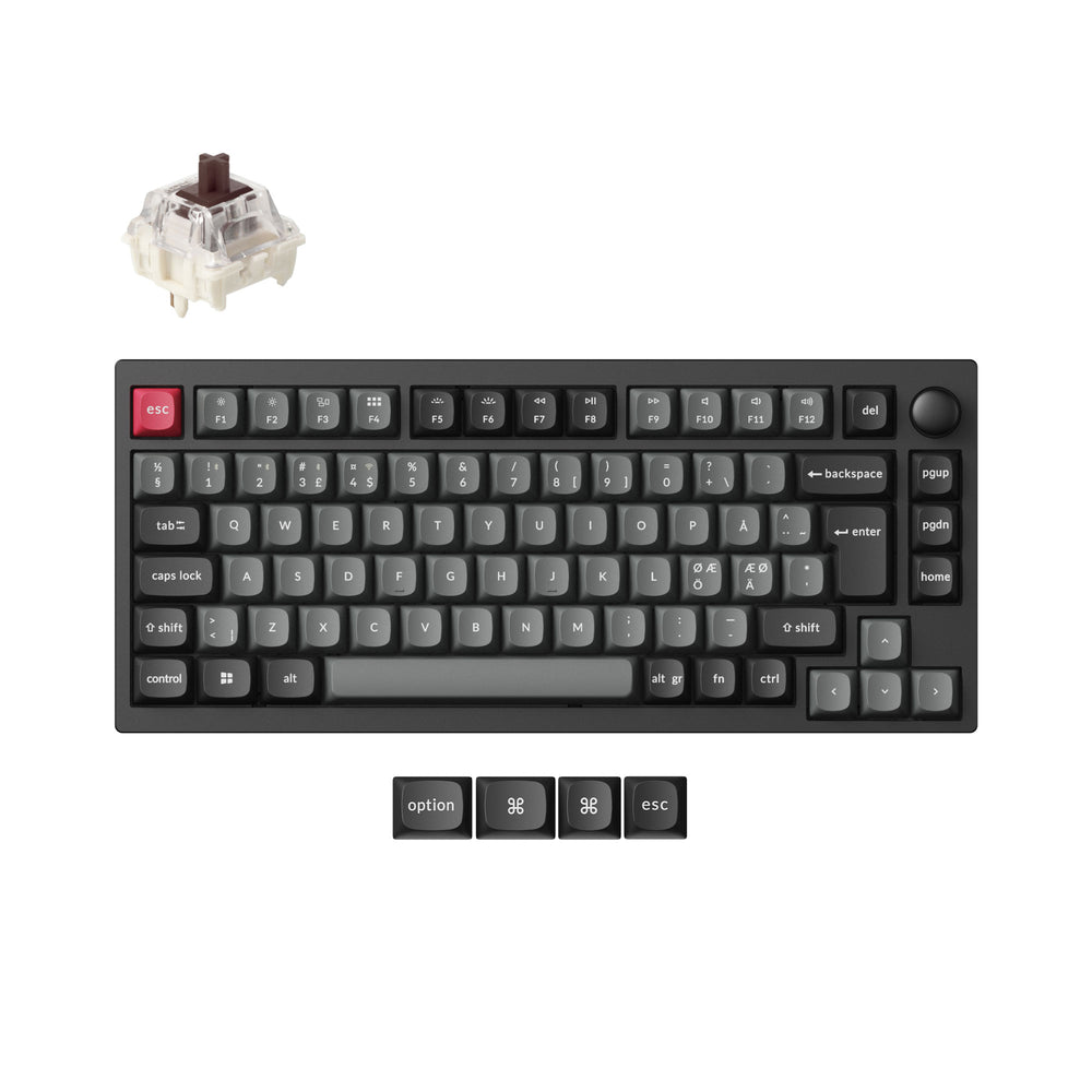 Lemokey P1 QMK Draadloos Aangepast Mechanisch Toetsenbord ISO-indeling Collectie