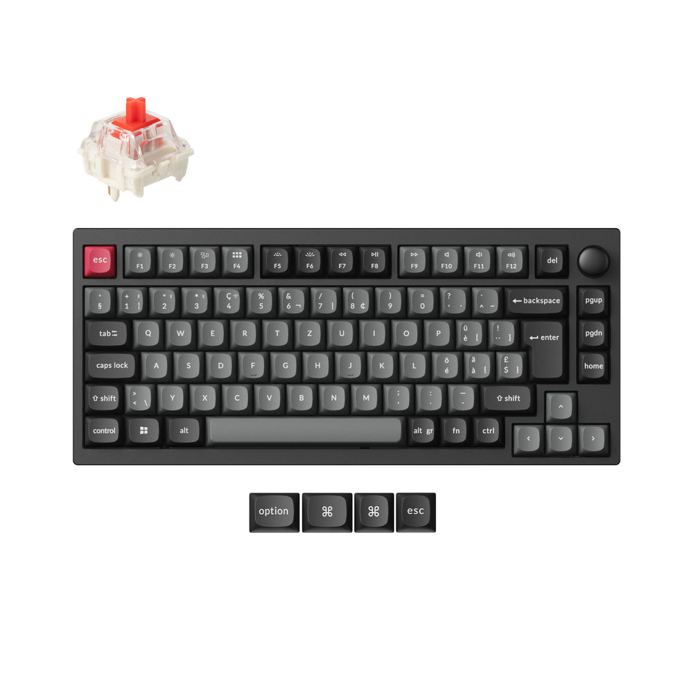 Lemokey P1 QMK Draadloos Aangepast Mechanisch Toetsenbord ISO-indeling Collectie