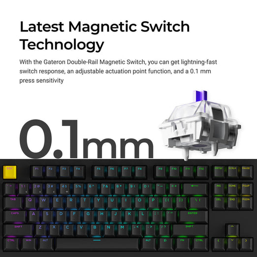 Lemokey P3 HE Draadloos Magnetisch Schakeltoetsenbord voor Gaming (US ANSI-indeling)