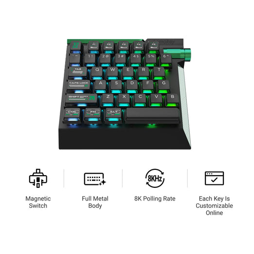 Lemokey L0 HE Eenhandig Magnetisch Schakel Gaming Toetsenbord