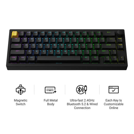 Lemokey P2 HE Draadloze Magnetische Schakelaar Aangepast Gaming Toetsenbord (US ANSI-indeling)