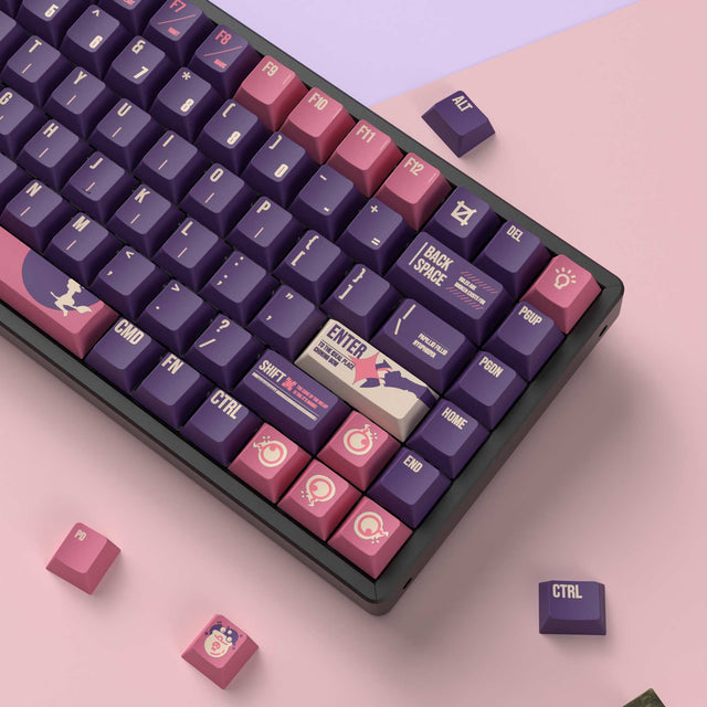 Lunar Heks - Cherry Profiel Dye-Sub PBT Volledige Keycap Set