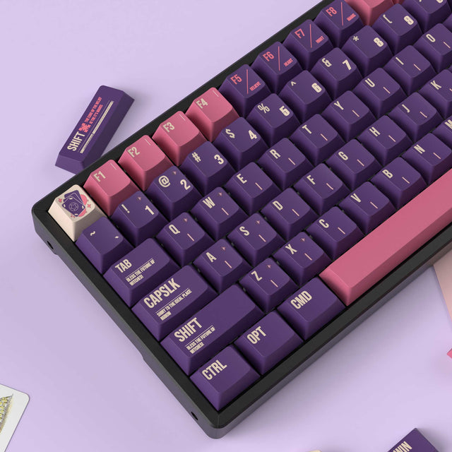 Lunar Heks - Cherry Profiel Dye-Sub PBT Volledige Keycap Set