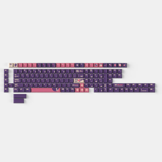 Lunar Heks - Cherry Profiel Dye-Sub PBT Volledige Keycap Set