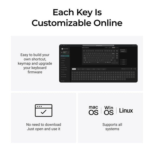 Keychron Q1 Ultra 8K Draadloos Aangepast Mechanisch Toetsenbord (US ANSI-indeling)