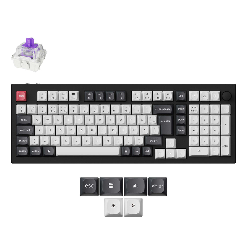 Keychron Q5 HE QMK Draadloos Aangepast Toetsenbord ISO-indeling Collectie