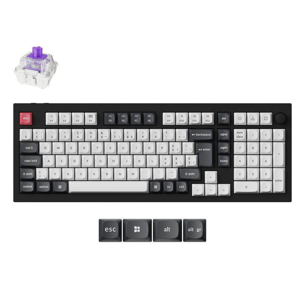 Keychron Q5 HE QMK Draadloos Aangepast Toetsenbord ISO-indeling Collectie
