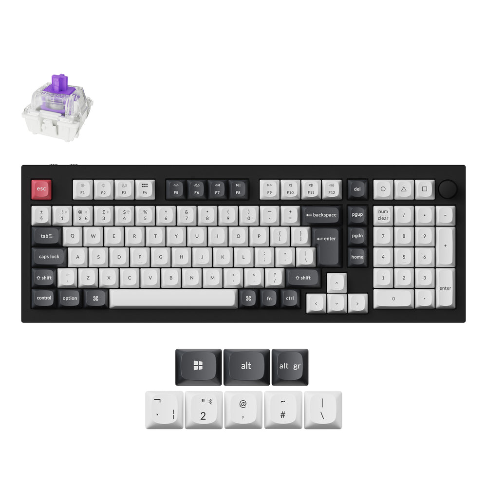 Keychron Q5 HE QMK Draadloos Aangepast Toetsenbord ISO-indeling Collectie
