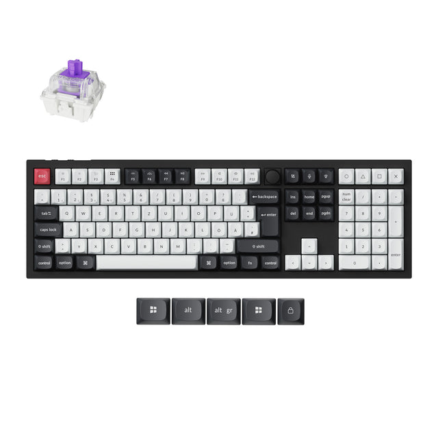 Keychron Q6 HE QMK Draadloos Aangepast Toetsenbord ISO-indeling Collectie
