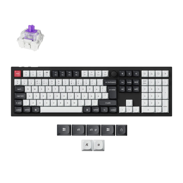 Keychron Q6 HE QMK Draadloos Aangepast Toetsenbord ISO-indeling Collectie