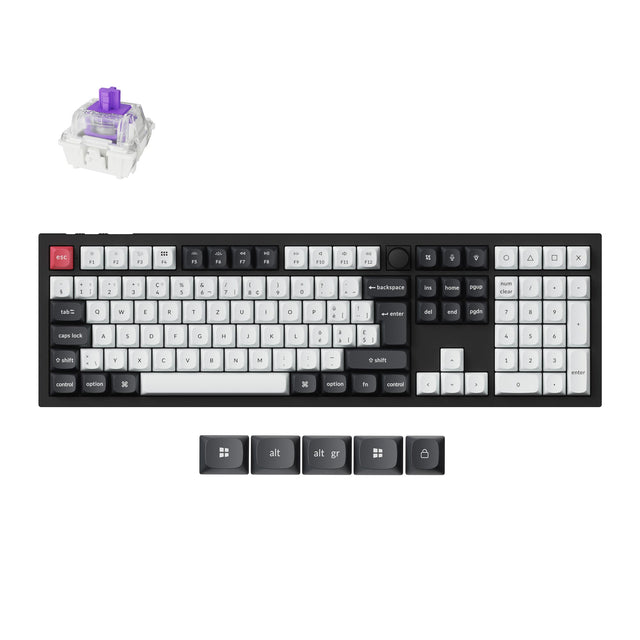 Keychron Q6 HE QMK Draadloos Aangepast Toetsenbord ISO-indeling Collectie