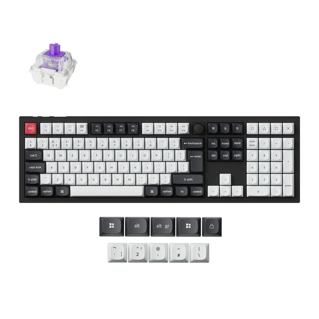 Keychron Q6 HE QMK Draadloos Aangepast Toetsenbord ISO-indeling Collectie