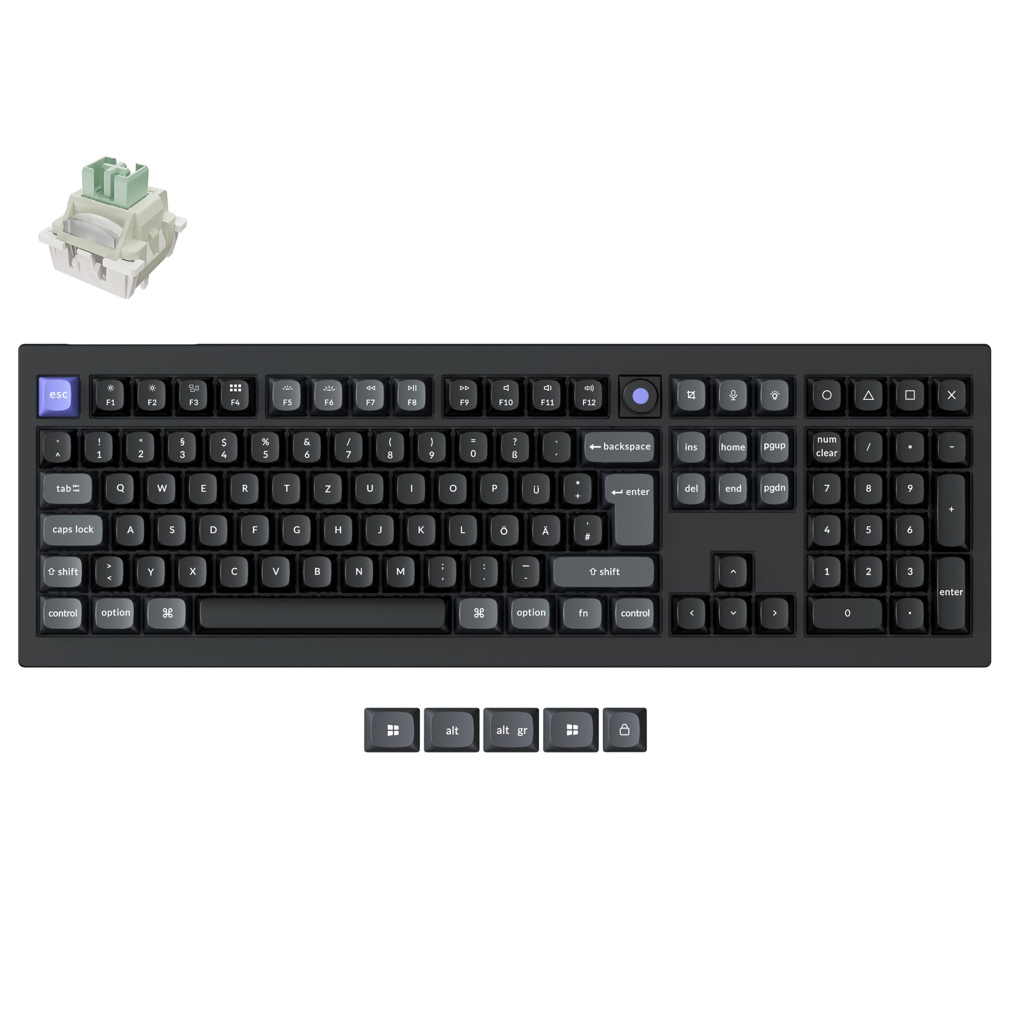Keychron Q6 HE 8K Bedraad Magnetisch Schakelaar Toetsenbord ISO Indeling Collectie