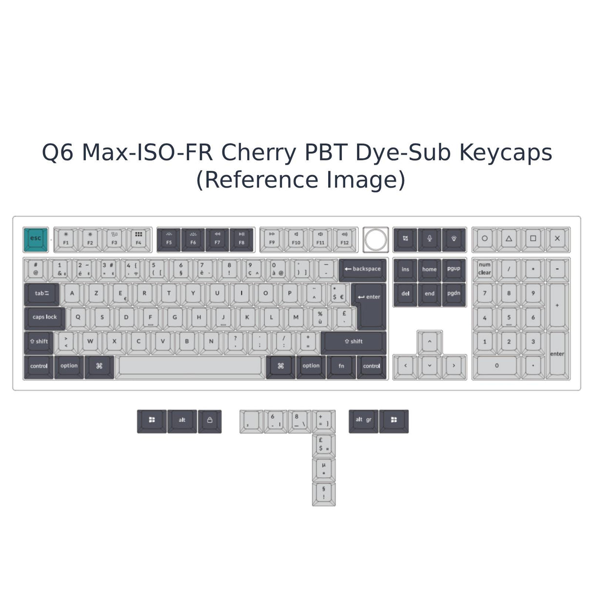 Keychron Q6 Max QMK/VIA Wireless Custom Mechanical Keyboard ISO Layout Collection