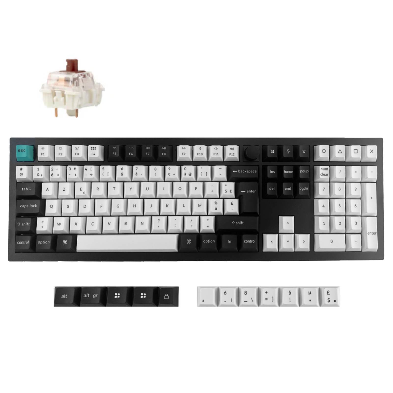 Keychron Q6 Max QMK/VIA Draadloos Aangepast Mechanisch Toetsenbord ISO-indeling Collectie