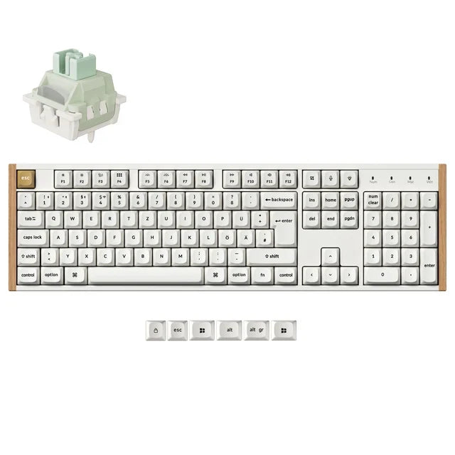Keychron K10 HE draadloos mechanisch toetsenbord met magnetische switches, ISO-indeling collectie