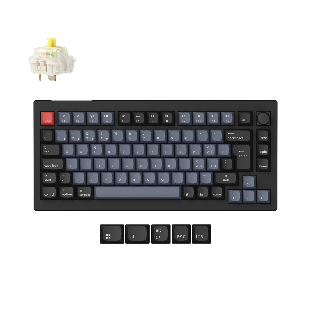 Keychron V1 Max QMK Draadloos Aangepast Mechanisch Toetsenbord ISO-indeling Collectie