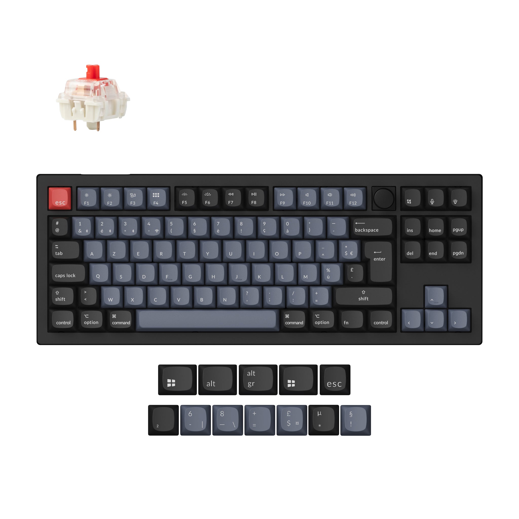 Keychron V3 Max QMK/VIA Draadloos Aangepast Mechanisch Toetsenbord ISO-indeling Collectie